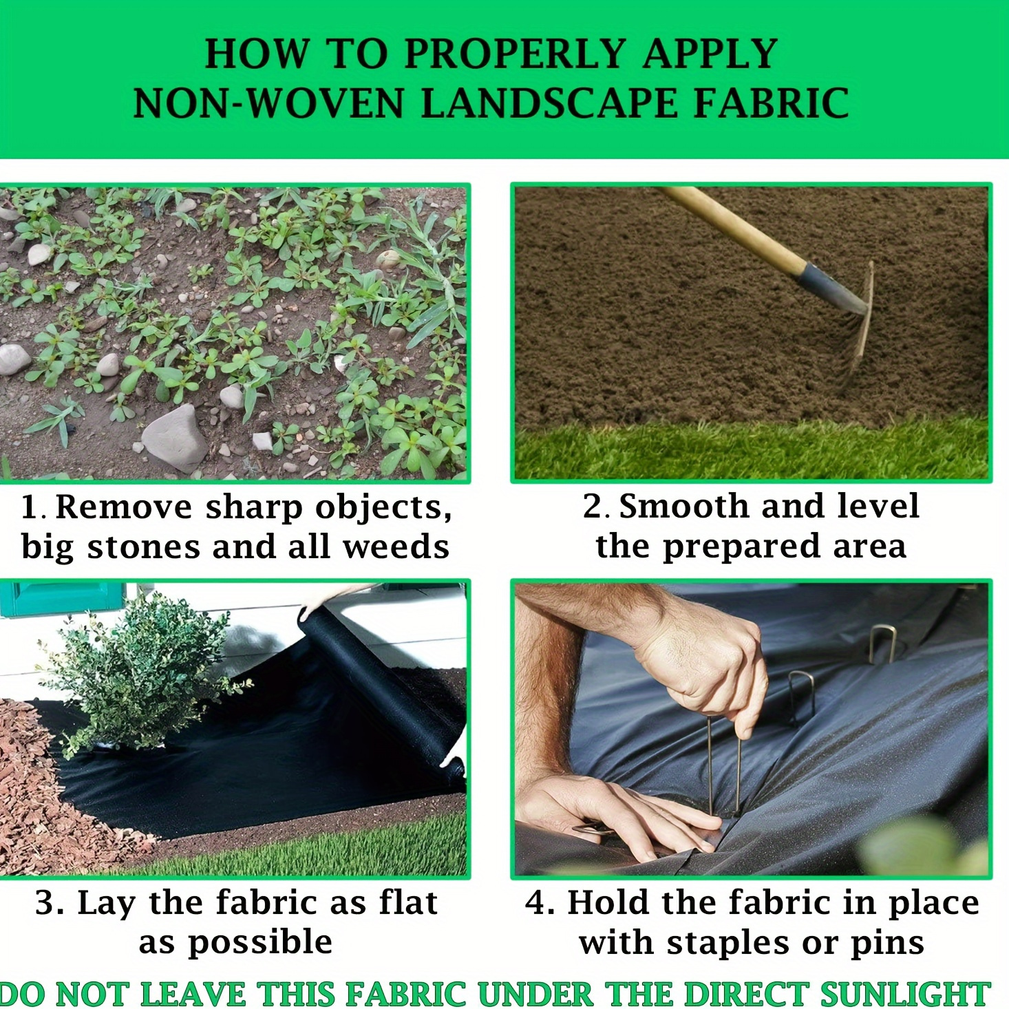 TEMU A Roll Of Black Polypropylene Non-woven Garden Mulch Film, Utilizing Weed Prevention Technology, Suitable For Gardening, Vegetable Gardens, And