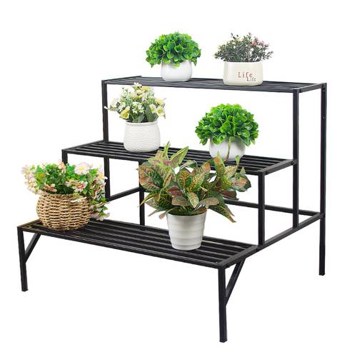 metal flower pot multi layer plant stand multi layer storage rack display flower pot rack suitable for living room balcony outdoor balcony flower rack