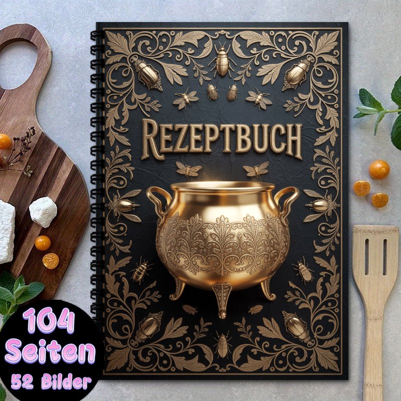 1pc Recipe Book With Language Cookbook - Vintage Journal, Holds 100 Recipes, Recipe & Ingredients/preparation Columns, For Chef, Spiral Bound Notebook For (a5)