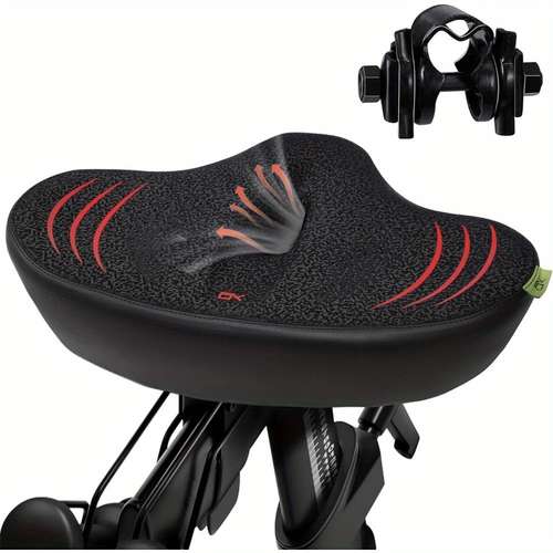 Oversized Extra Wide Comfort Bike Seat – Soft Cushion For Men & Women