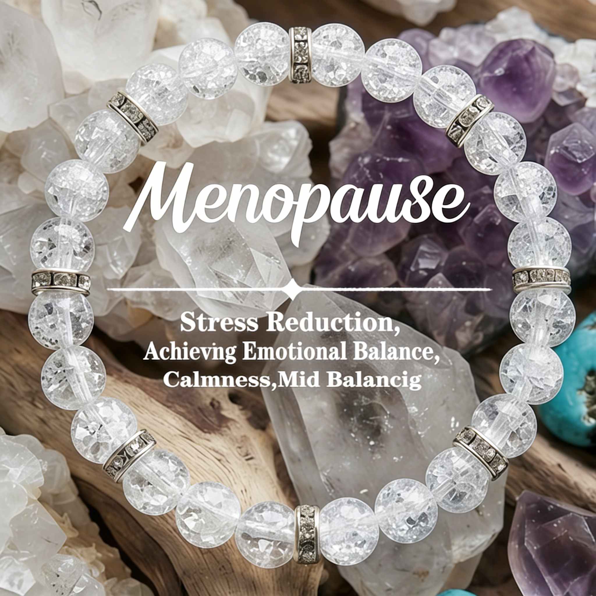 TEMU White Flower Glass Beads, Targeted Care: Absorbing Bad Emotions And Stabilizing Mood, Injecting Vitality And Emotional Stability, Helping You A