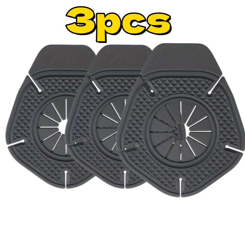 TEMU 3-pack Car Wiper Arm Hole Protective Pads- Durable Pvc Material, Windshield Protector With Blade Removal Design, Suitable For Car Models, Car