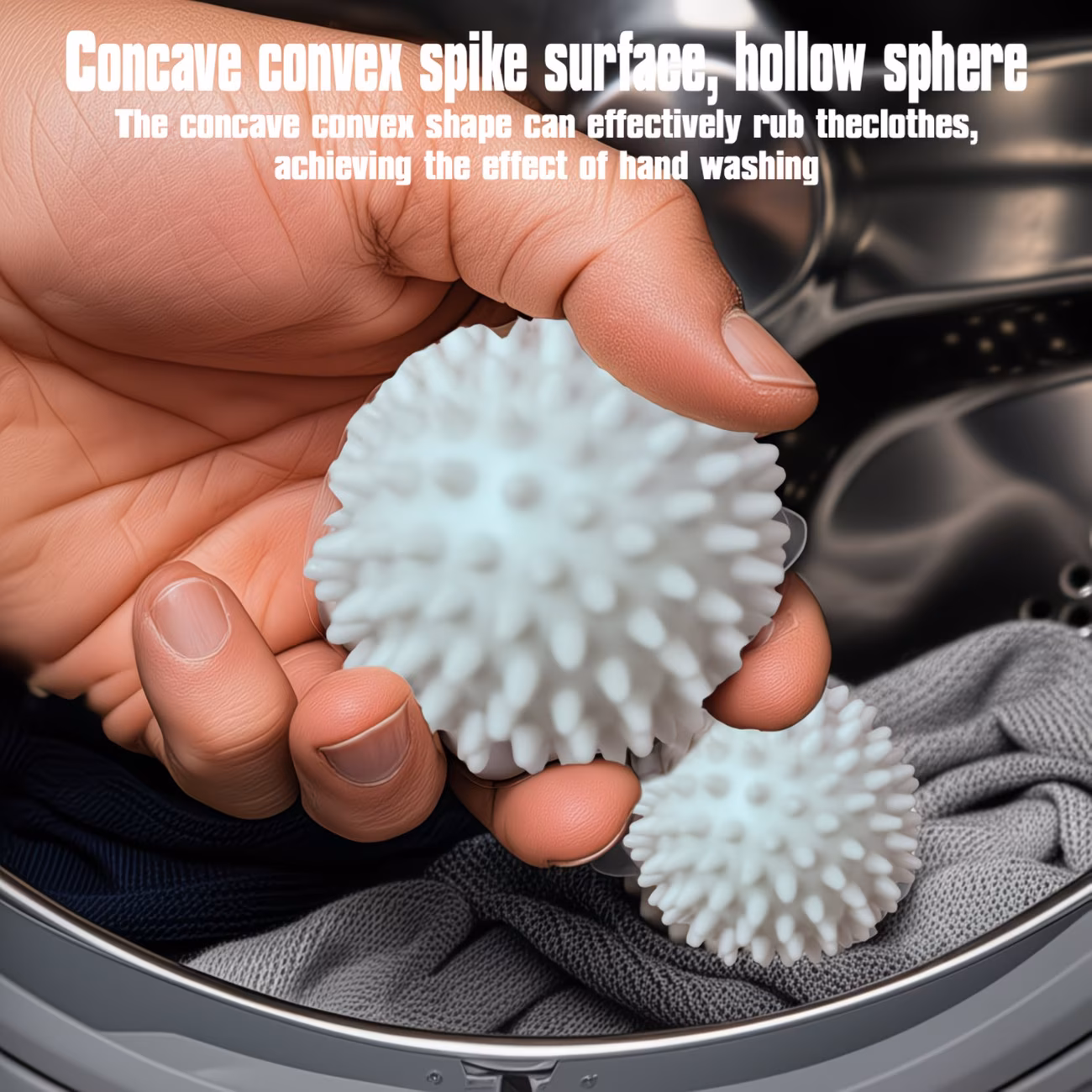 12pcs reusable magic laundry balls softener prevents removes dirt durable pvc assorted colors white blue purple safe for enhances water vortex for durable laundry balls assorted color balls durable laundry balls Product details 2