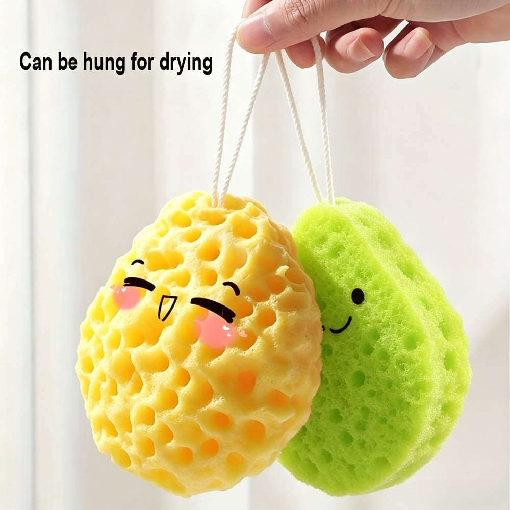 Creative Honeycomb Shape Bath Sponge, Portable Shower Ball