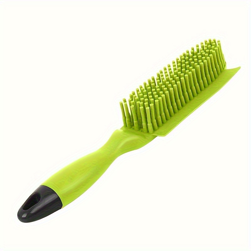 1pc   rubber grooming brush with durable plastic handle green white bristles for dog bath massage and   cleaning of sofas clothes   11cm length 1cm diameter Product details 8