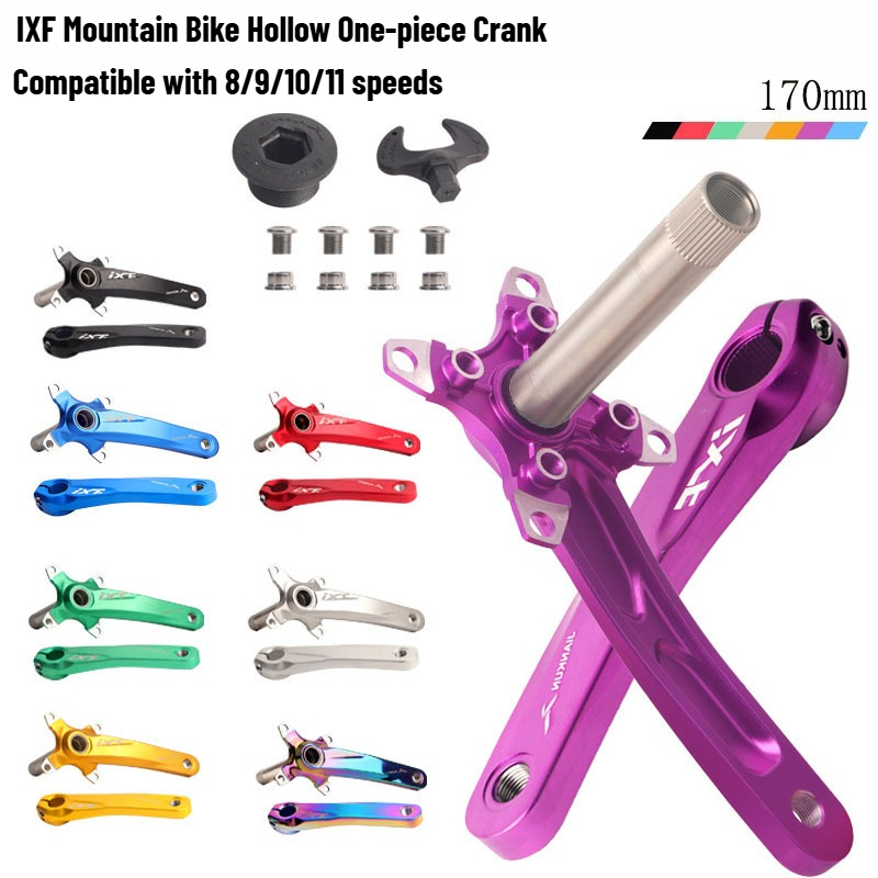 integrated hollow crankset with   cranks modified single disc hollow crankset bcd104 mountain bikes