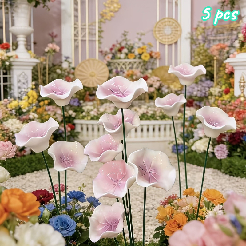 5pcs Pink Lotus Ceramic Bee Waterers, Handmade, Porcelain-like Texture, Heat And Sun Resistant, Non-deformable And Fading, Easy To Clean. Exquisite Lotus
