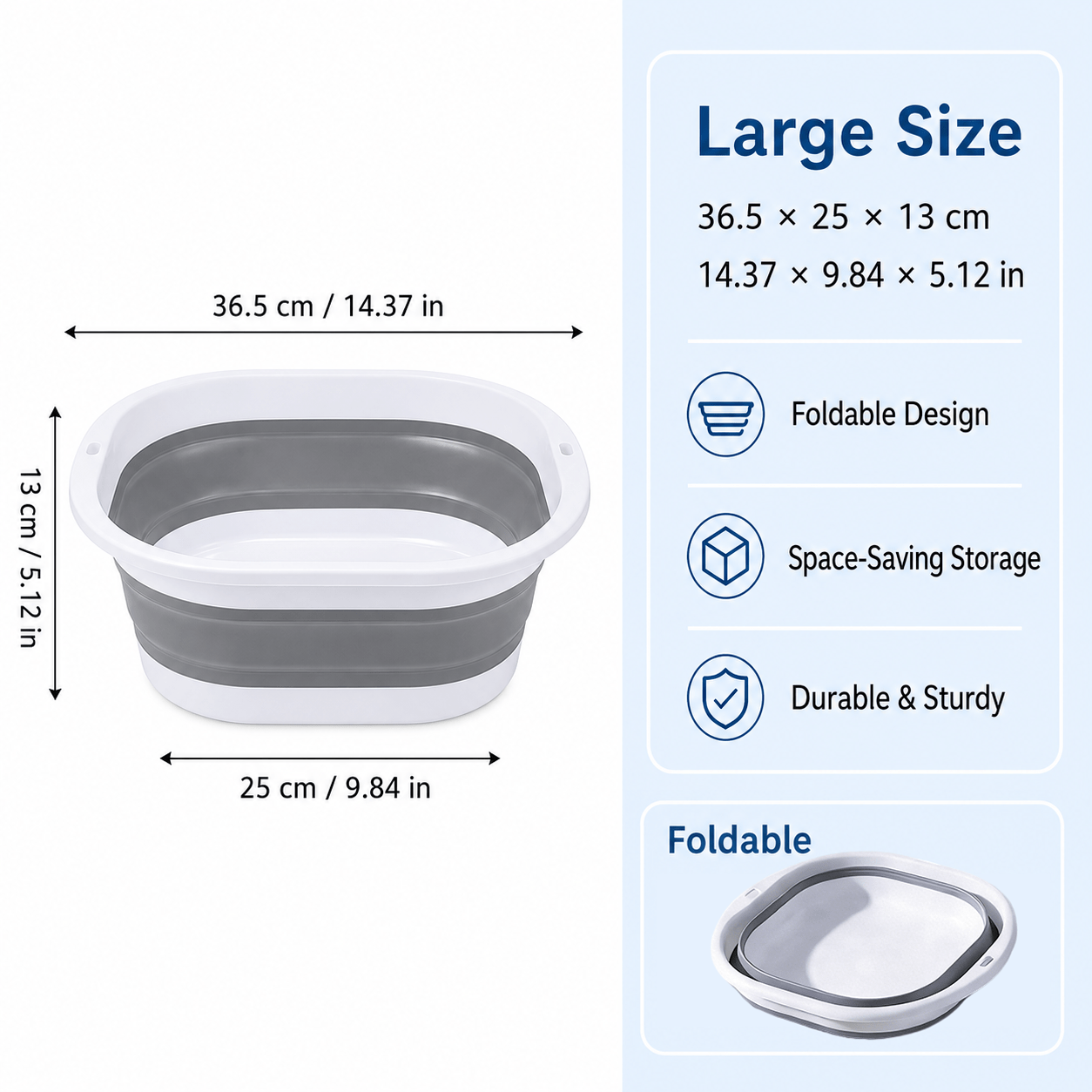 TEMU Multiple Sizes Available, Collapsible Laundry Basket With Hanging Hole, Portable Foldable Design, Convenient For Transferring Clothes To Washing