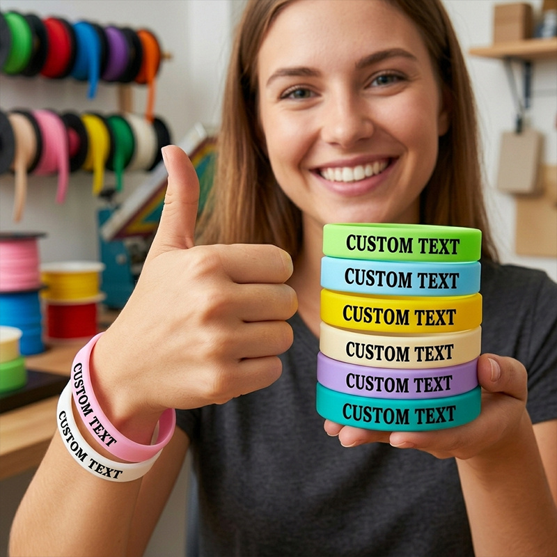 180pc Glow-in-the-Dark Custom Wristband Set, Personalised