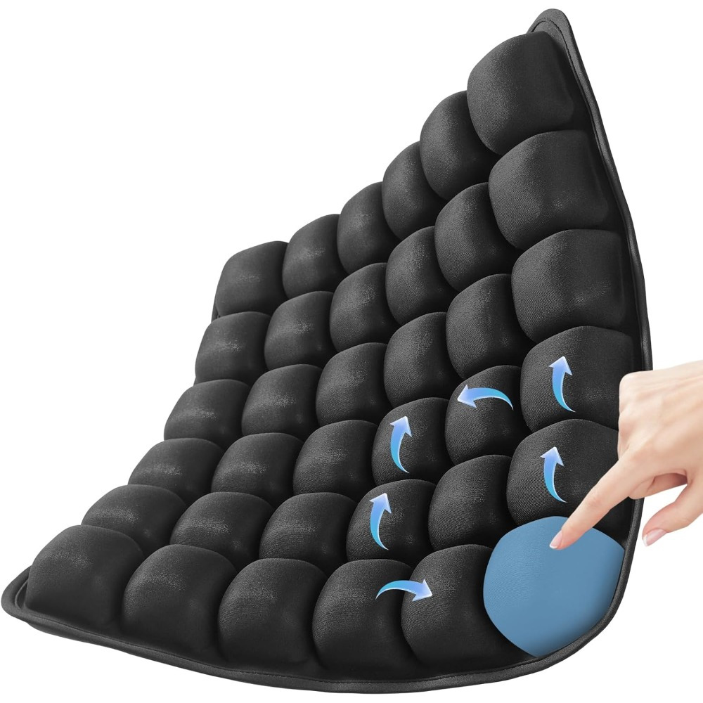 Image of Seat Cushions For Travel, Inflatable And Adjustable, Portable Airplane Pad For, Cars, Offices, And Home Use