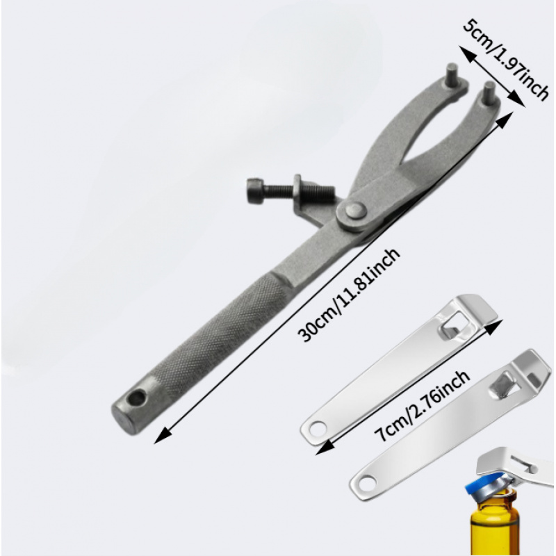 TEMU 2pcs Maintenance Tool Set, Motorcycle Flywheel Fixed Wrench With Vial Bottle Opener, Scooter Clutch Disassembly Tools
