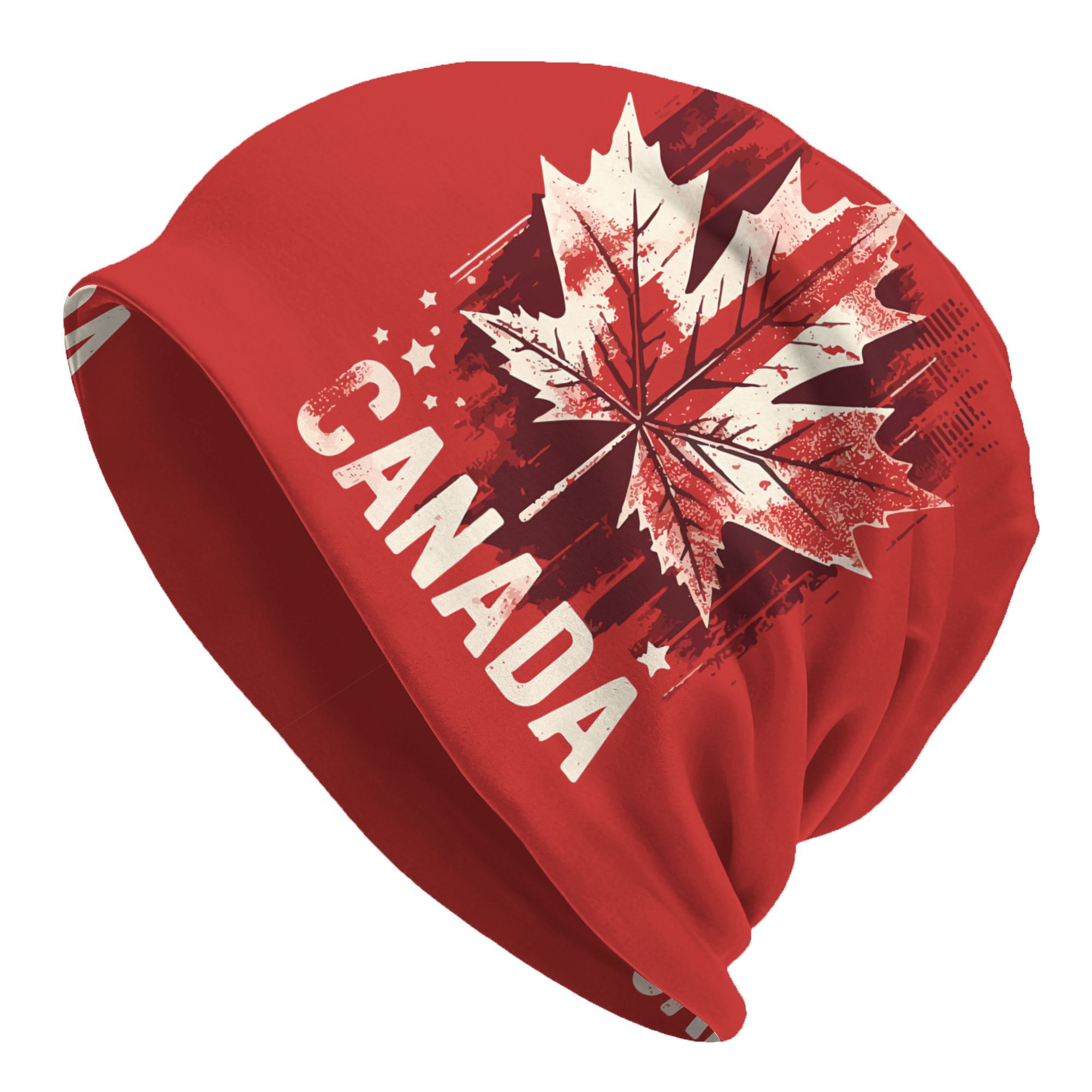 TEMU Bonnets Feuilles d'Érable Chapeaux Mode Bonnets Homme Impression 2D