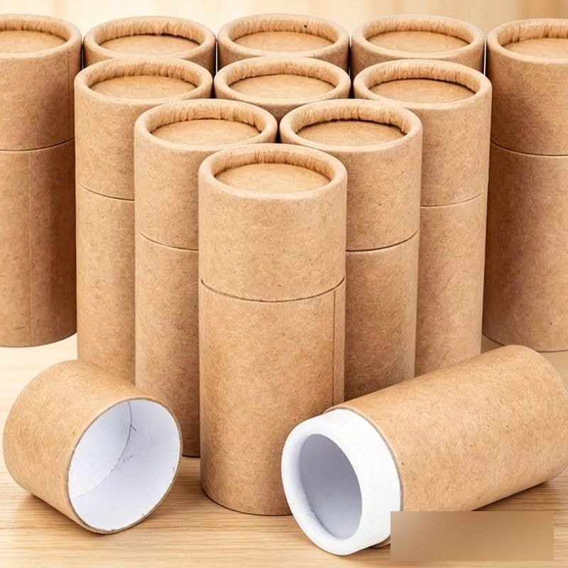 TEMU Paper Cardboard Tubes 10ml Round Storage Containers Home Daily Use 12pcs