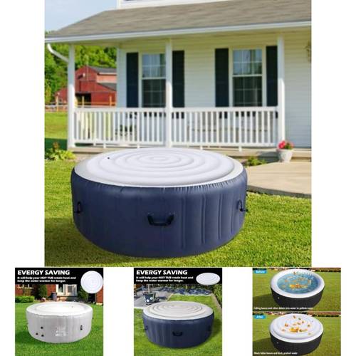 4 5 ft cover foldable energy saving lid round hot tubs portable hot tub cover protective in overflow cover outdoor heat