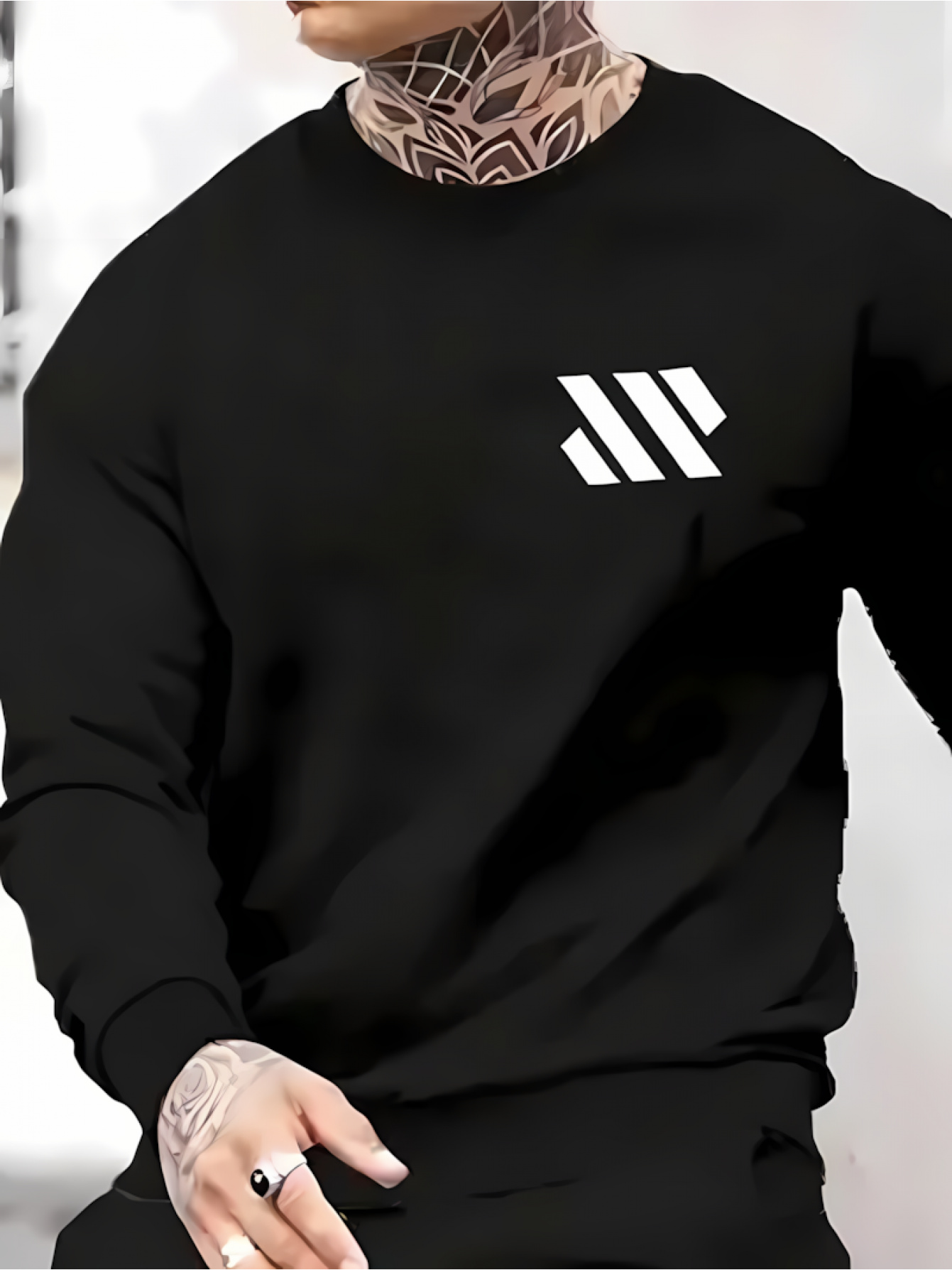 Nueva Sudadera de Cuello Redondo, un Regalo Perfecto para las Fiestas, con un Estampado Moderno, Fácil y Elegante. Es Cómoda, Transpirable, Adecuada para el Uso Diario y Viajes, Ideal para Uso Casual en la Calle, Descanso en Casa, Jogging y Se Puede Lavar a Máquina