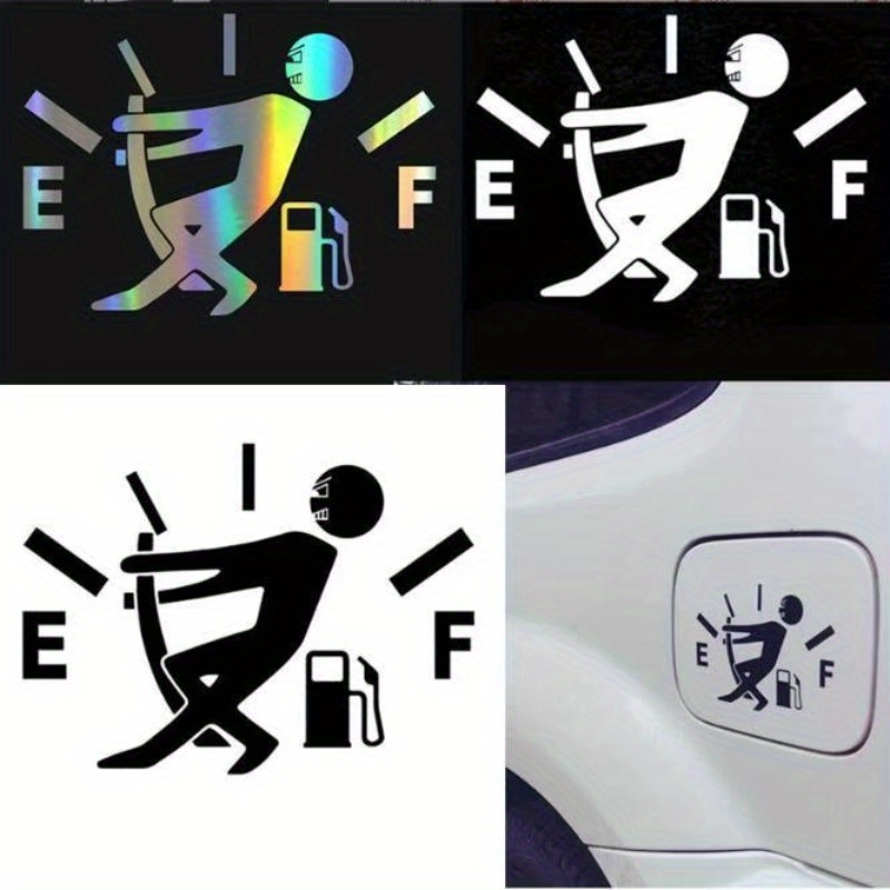 TEMU 3pcs- Fashionable Car Gasoline Cap Stickers! Gasoline Cap Stickers! Fuel Tank Cap Decals - Stickers, , Waterproof And Durable, No Residue Left -