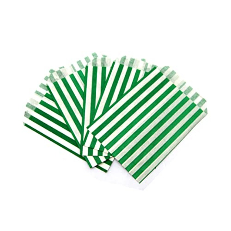 100 Sweet Candy Striped Paper Bags 5 x 7 for   Party Favour   Wedding Sweets Gift Bag 100 5 x 7