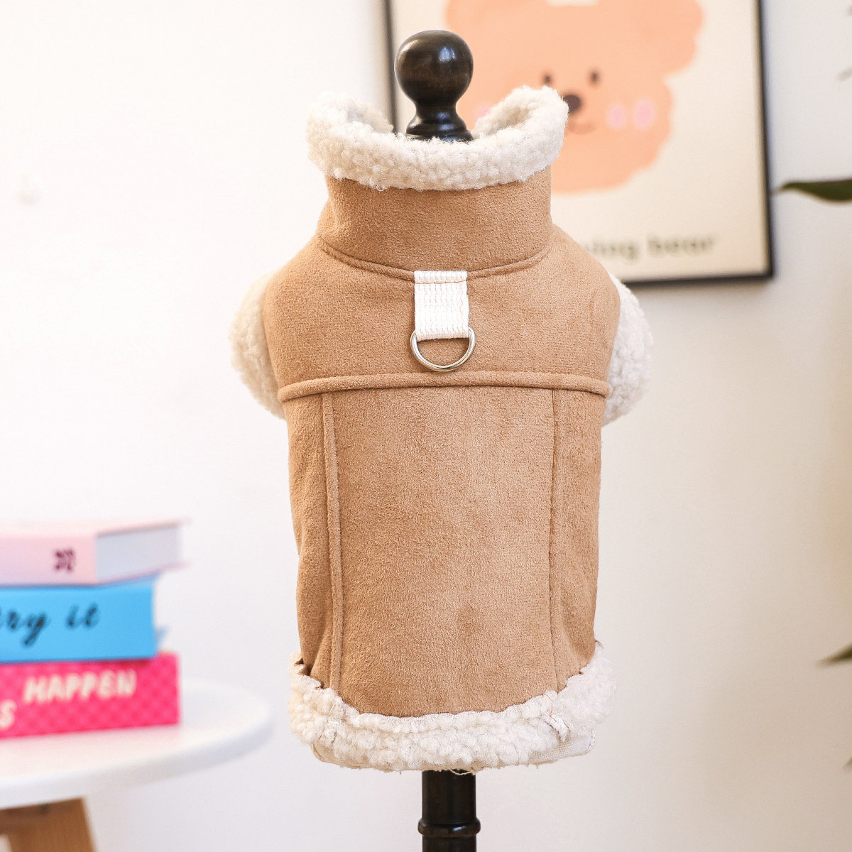 TEMU Pet Clothes, Autumn/winter Thickened Warm Fashionable And Stylish Leash-compatible Vest Jacket, Apparel For Dachshund, Bichon, Pomeranian, And