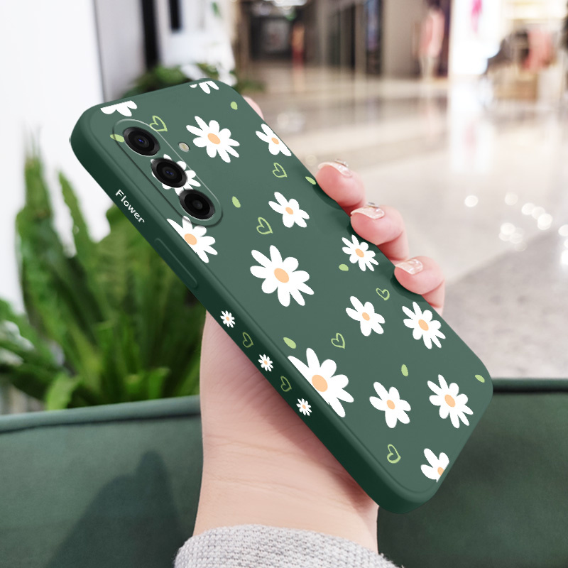 Etui za telefon - ovitek za telefon z dizajnom kremaste krisanteme za Samsung Galaxy A17, A07, A57 in A37, z zaščito padci