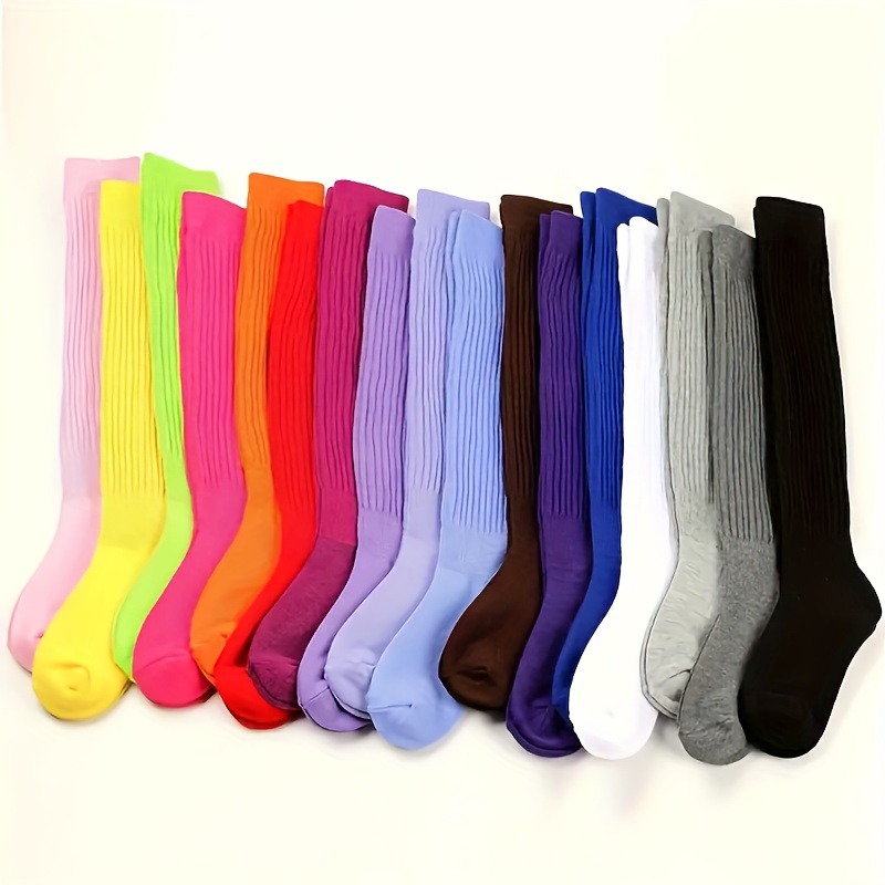 TEMU 6 Pairs/ 12 Pairs Women's & Men's Thickened Loose-fit Socks & Mid-calf Socks & Pile Socks - Comfortable Autumn/ Winter Thermal Fleece Socks With