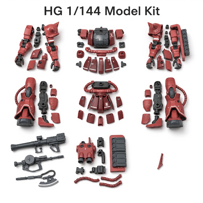 1/144 Scale Mecha Model Kit, Detailed Assembly
