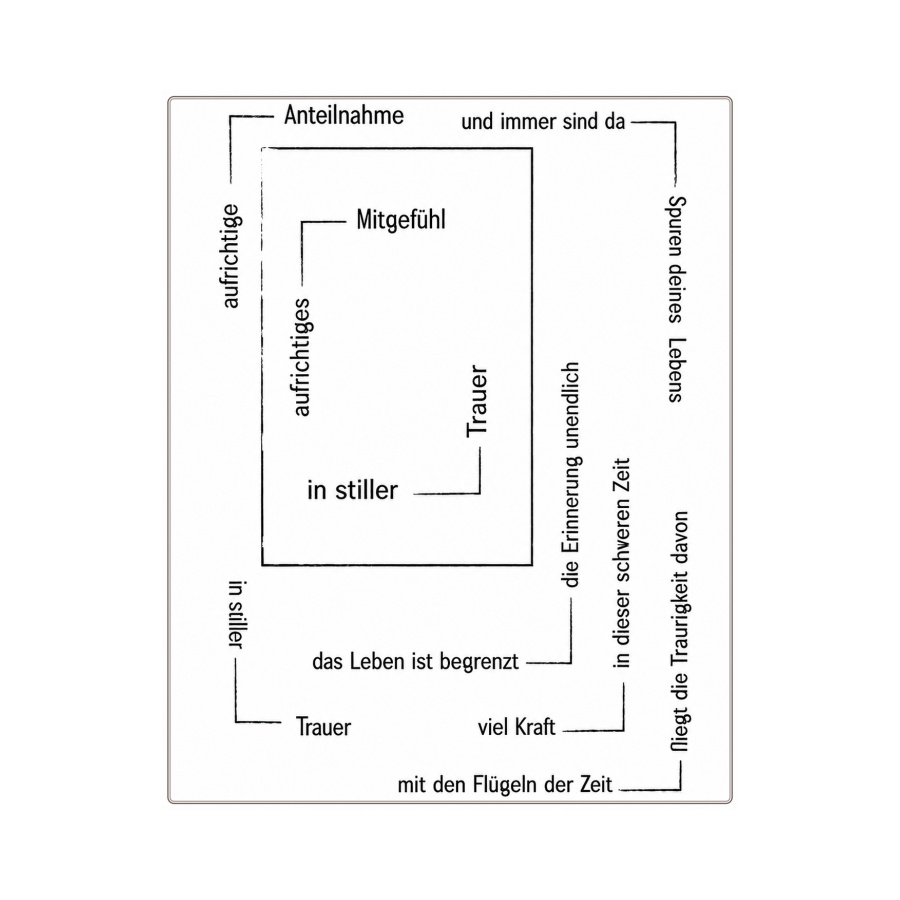Image of German Sentiment Stamps Suitable For Card Making, Scrapbooking & Diy Crafts - Clear Rectangular Stamps With German Phrases For Birthdays, Sympathy, Get , Suitable For Paper Crafts