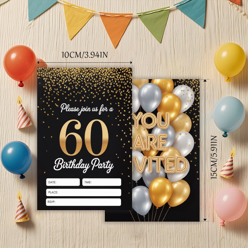 TEMU Invitations20pcs,fillable Birthday Invitation Card - Birthday Without Envelope - Applicable To