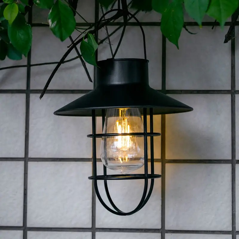1pc Solar Courtyard Pendant Light Garden Landscape Light Courtyard Garden Balcony Decorative Pendant Light Solar Courtyard Decoration Art, Holiday Gift
