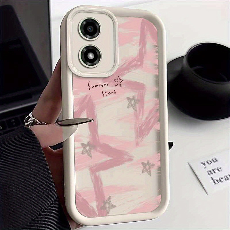TEMU Funda para móvil: de puntas en figura de palo G04S 4G, funda para Moto G04S 4G con impacto, perfecta para entretenimiento