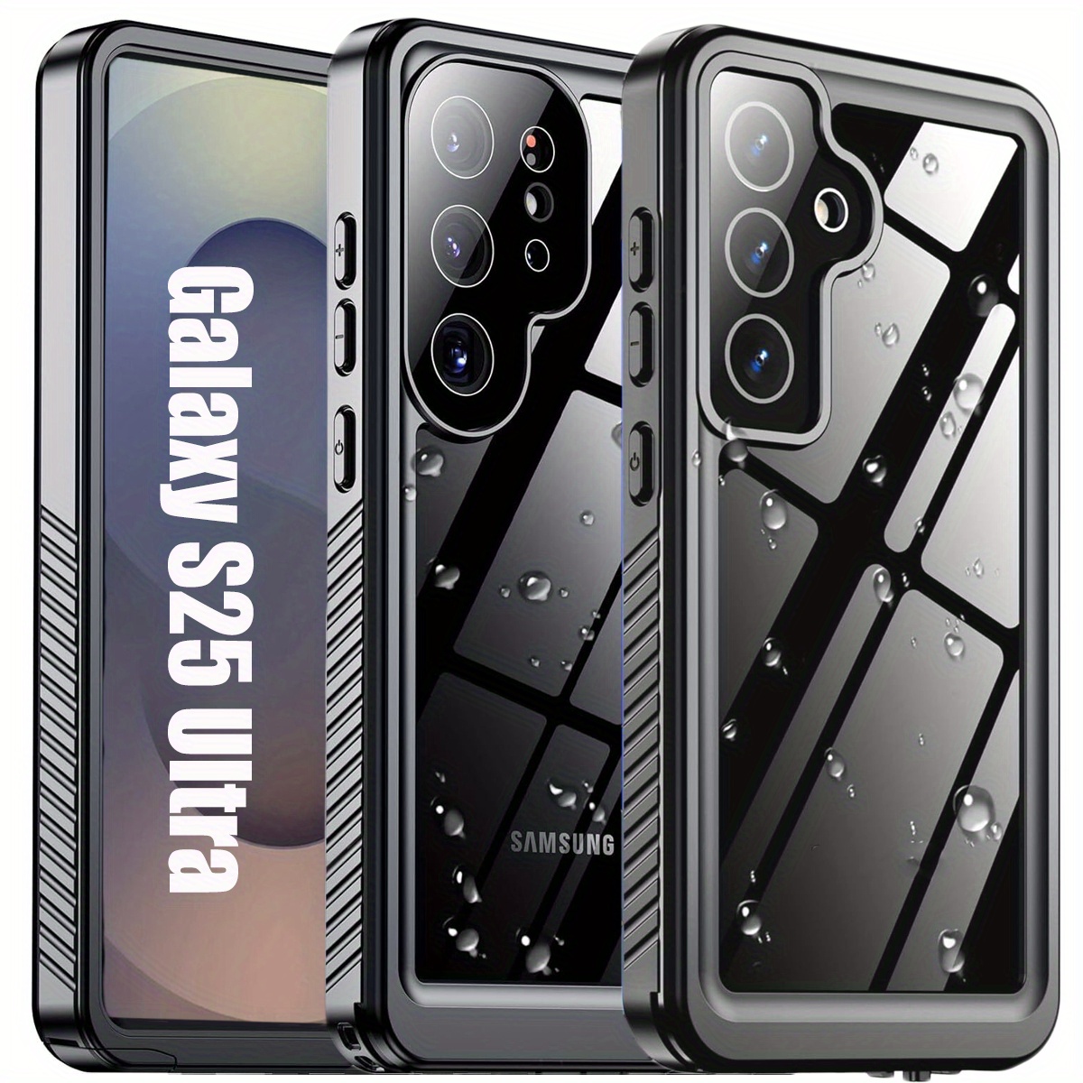 for Samsung Galaxy S25 Ultra/for Galaxy S25/for Galaxy S25 Plus Case Waterproof, Built-in [Screen + Camera Lens Protector][Underwater] Full Protection Heavy Duty Shockproof Anti-Scratched Phone Case