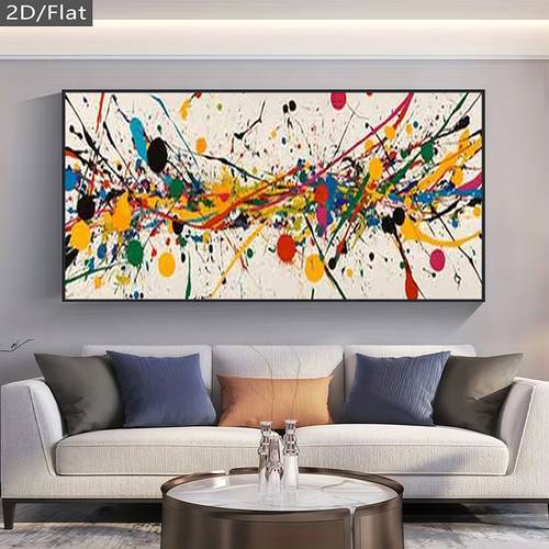 2d flat 1pc modern abstract ink splash wall art poster frameless canvas painting suitable for living room bedroom christmas year round d cor contemporary minimalist suitable for decoration 70x210 55x82 68 inches 2d flat