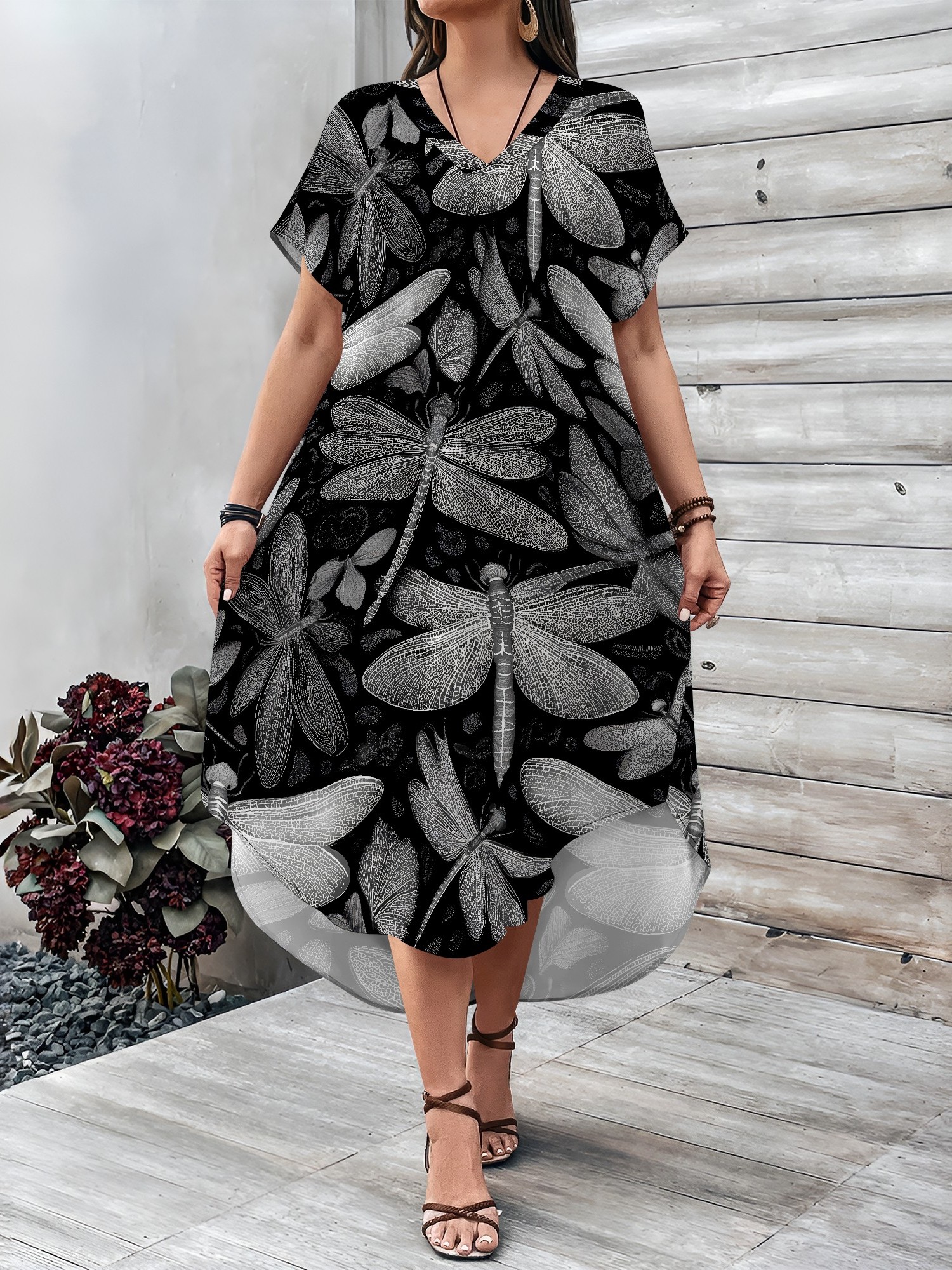 dragonfly dress sold on Temu United States