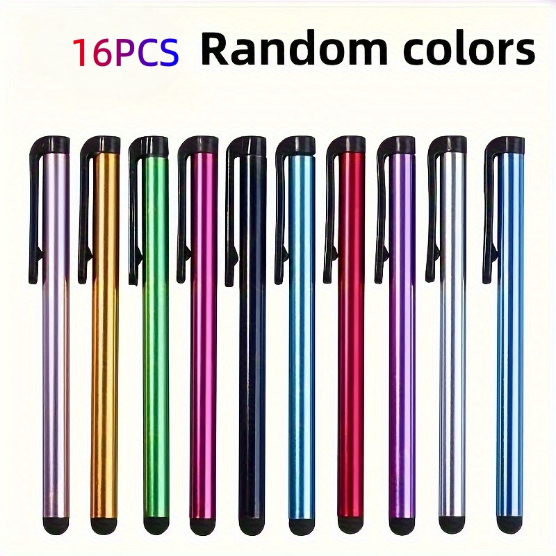 TEMU 16 Stück Stylus Stifte Set in zufälligen Farben | Kompatibel mit Smartphones, Tablets und Laptops - Kein Aufladen oder Batterie erforderlich