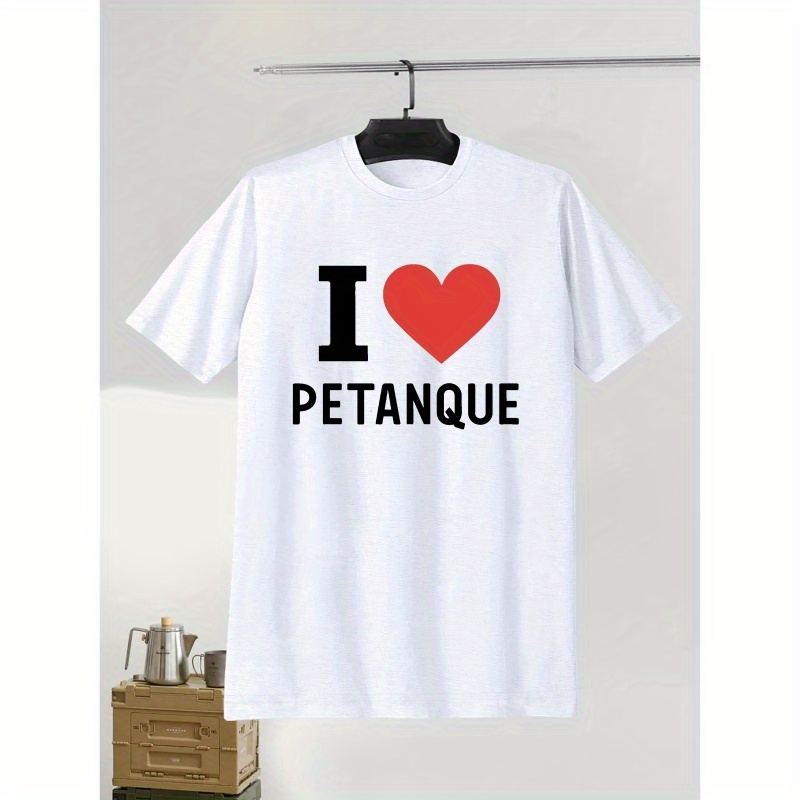 

I Petanque T- For Men - Summer Knit , Pattern, , Adult Unisex