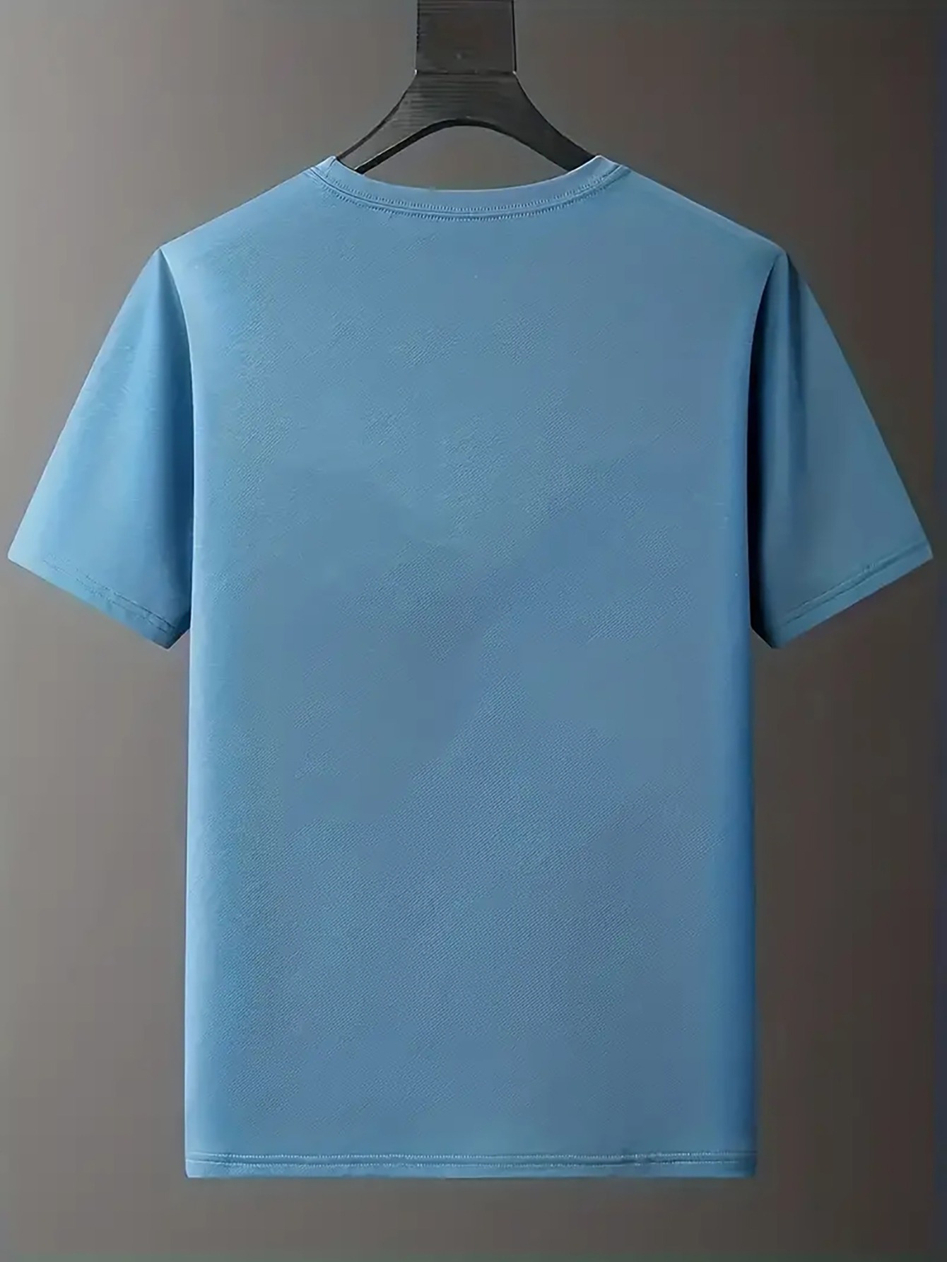Men's casual and fashionable minimalist lines - C-Calvin printed T-shirt, round neck comfortable polyester fabric, suitable for daily wear as fashionable streetwear, Men's clothing