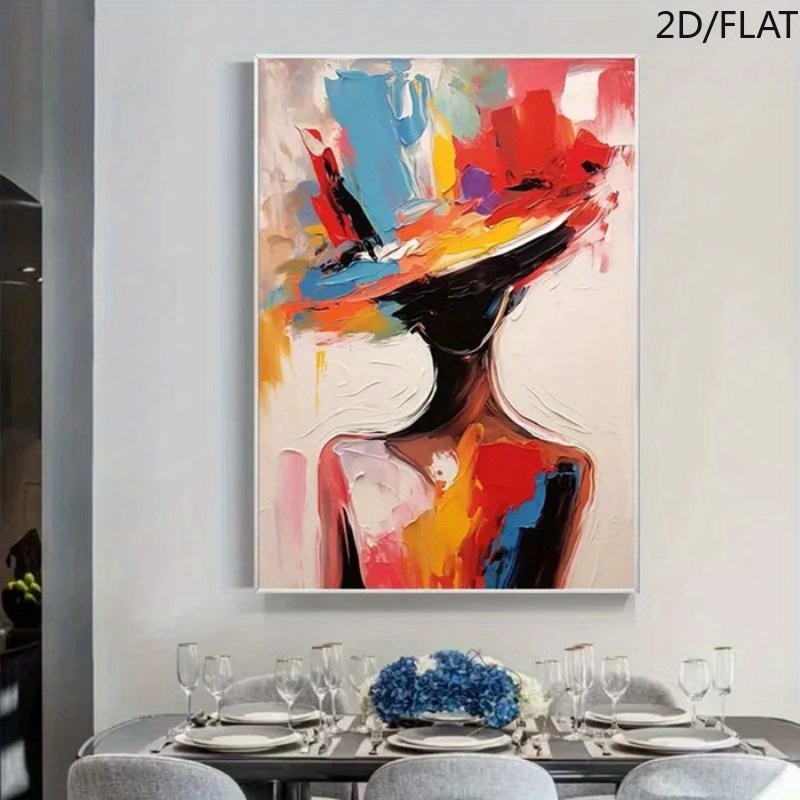 Abstraktes Leinwandbild – 101,6 X 50,8 Cm – Handgemalt, Strukturiert – Für Wohnzimmer, Schlafzimmer & Büro