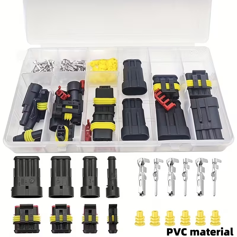 E-shop 1 Satz Automobil-Elektrostecker-Set – Professionell langlebige 1/2/3/4-Pin-Stecker, geeignet für Fahrzeugreparatur - – Einfache Installation,