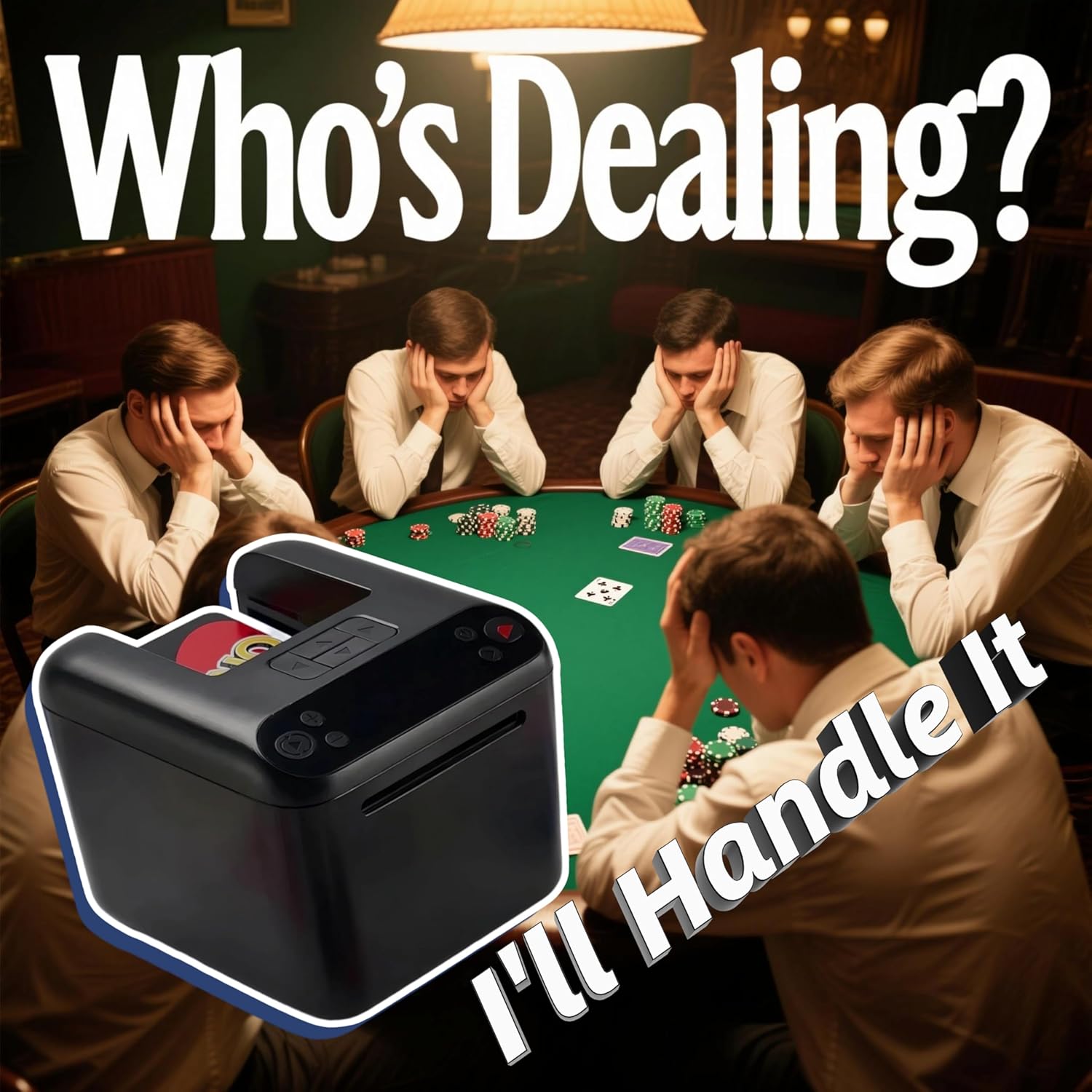 automatic card dispenser rechargeable via usb c   with 1 3 handles rotates 180 360 supports up to 12 players for poker and blackjack Product details 3