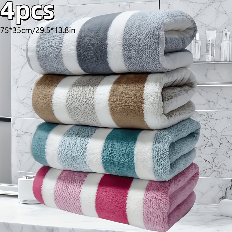4 towels ultra soft   absorbent lint free size 13 78inch 29 53inch suitable for bathroom camping beach perfect gifts for halloween christmas new years   occasions lightweight towels   premium towels soft