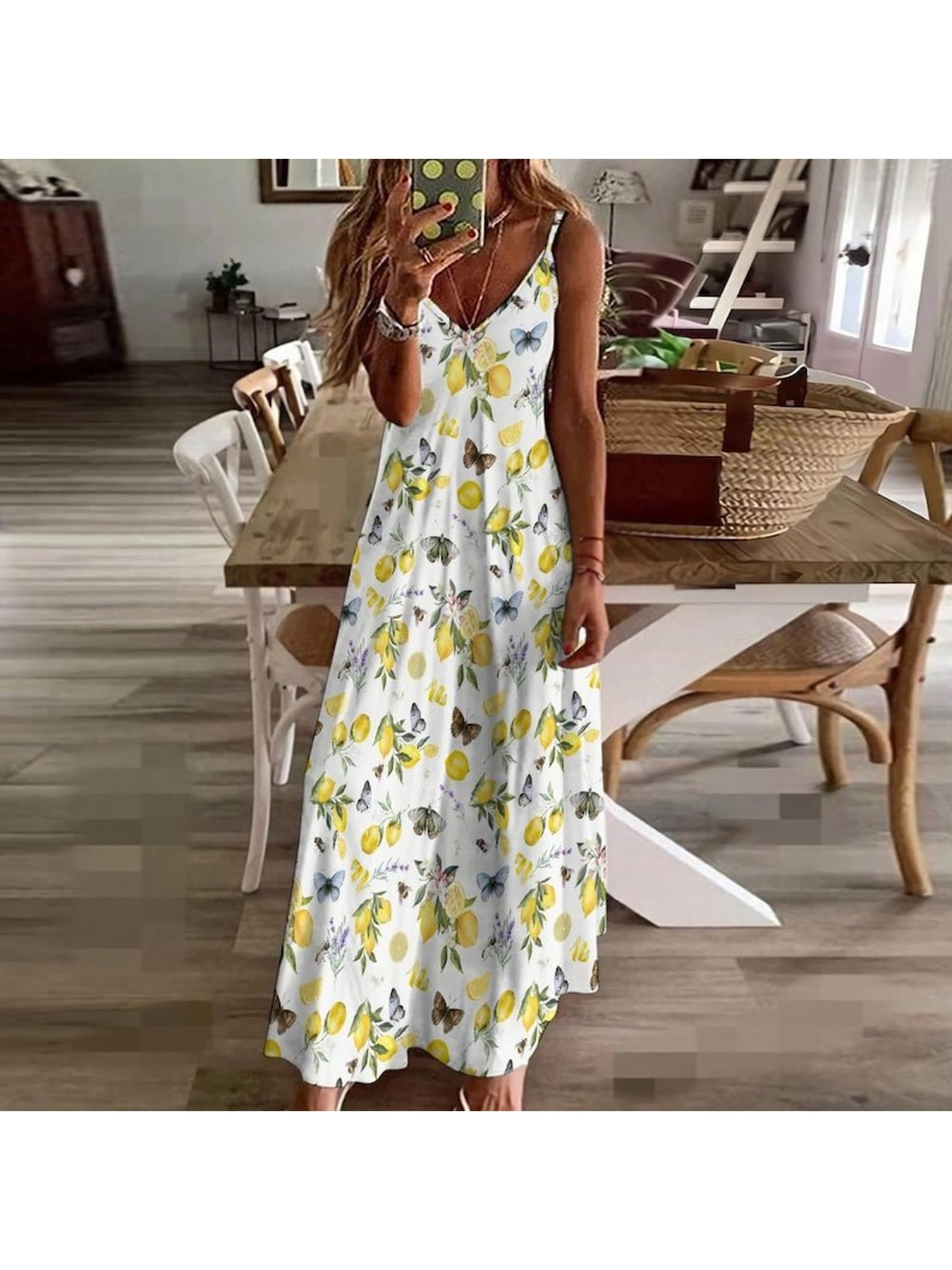 petite chiffon jacquard floral cut out maxi dress Andréa cut-out floral-print pleated maxi dress S / Yellow