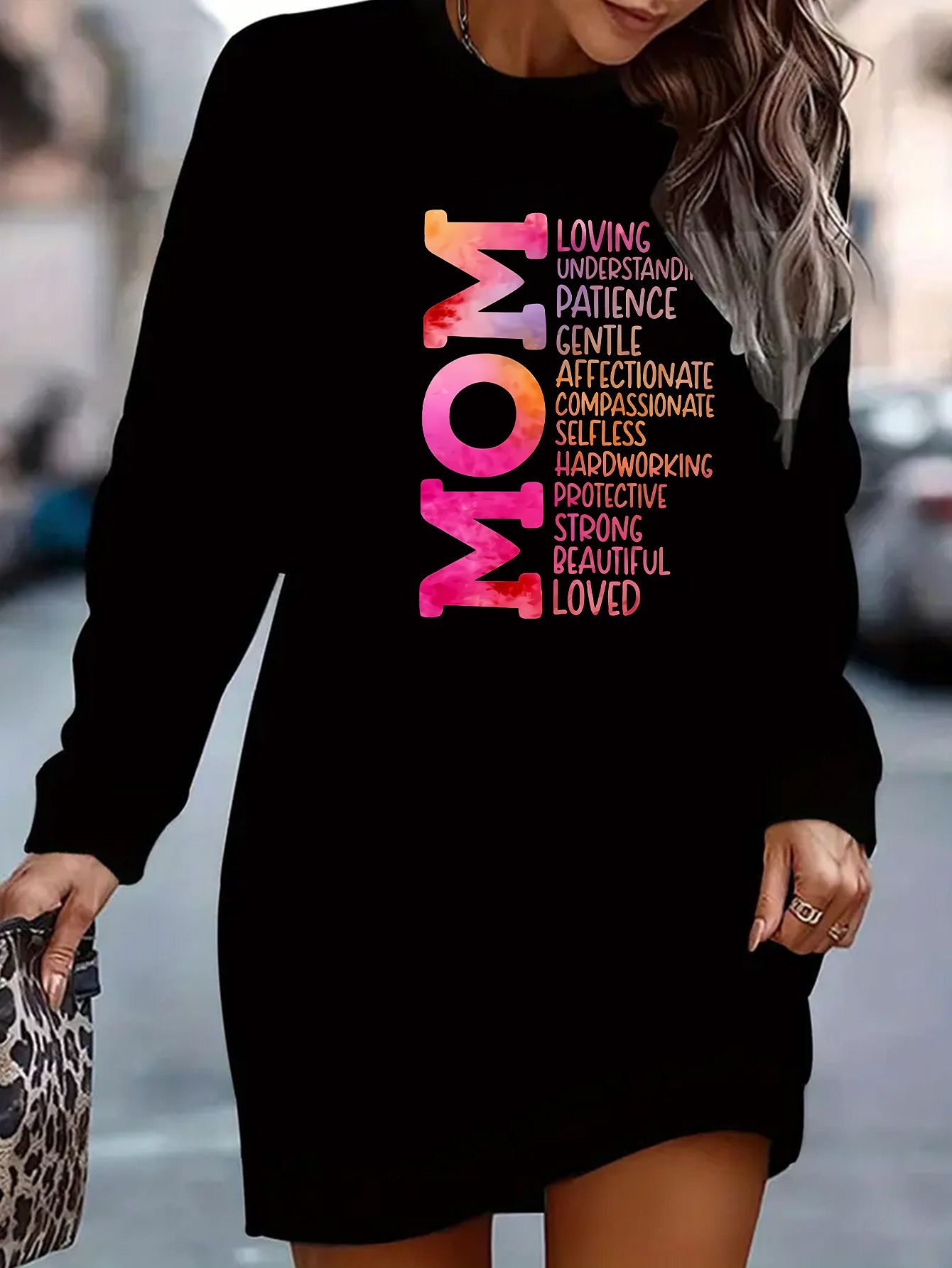 plus size sweatshirt dress women fall neck long - Temu United Arab Emirates
