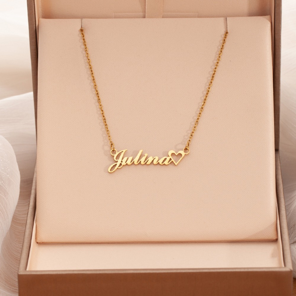 18K Golden Plated Custom Name Pendant Necklace
