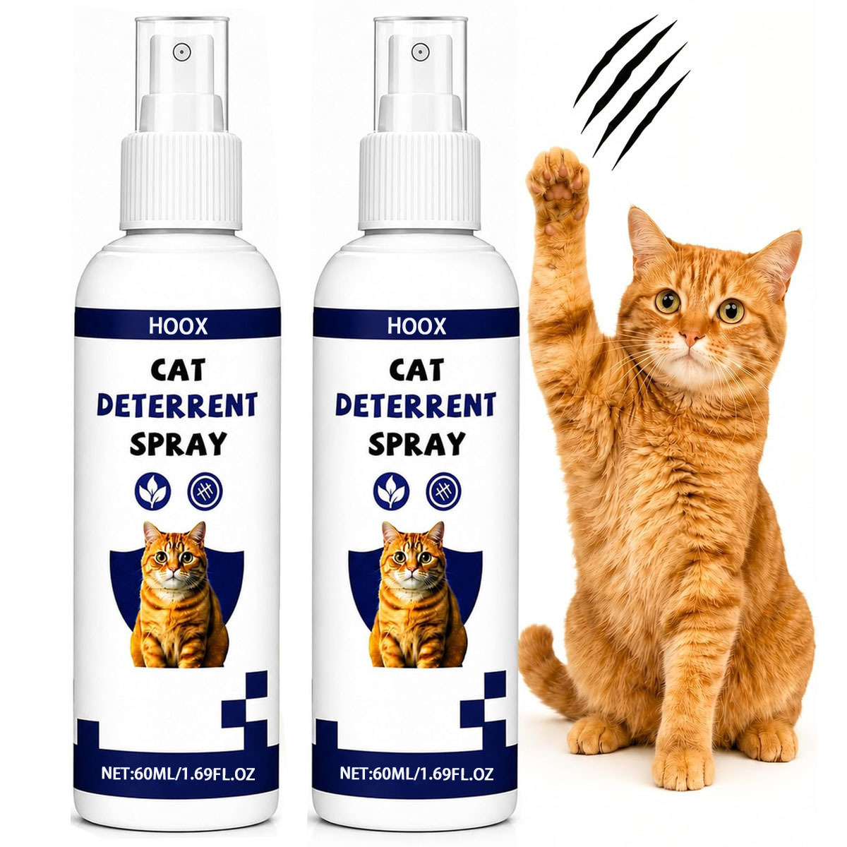 TEMU 2pcs Cat Anti-scratch Spray, Made With Natural And Gentle Ingredients, Formulated For Cats, Suitable For Indoor And Outdoor Use, A Behavioral