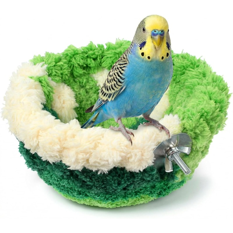 TEMU de pájaro para jaula, pequeña cama de cría, hamaca colgante para periquitos, caturras, , cotorras y pájaros pequeños