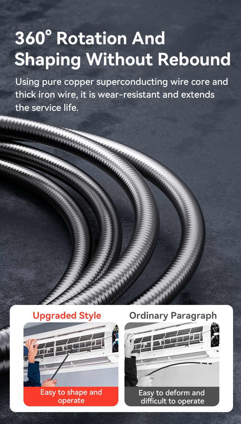 360 dual directional articulating borescope 1080p camera endoscope with   suitable for automotive maintenance and plumbing examination Product details 4