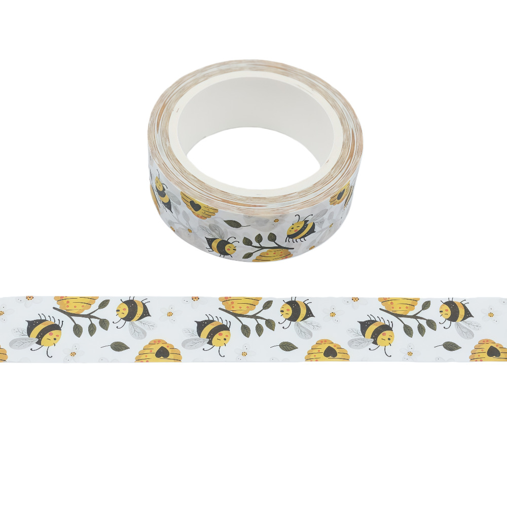 1pc Cute Pattern Tape, Hand-tear Easy To Paste Scrapbooking Collage/gift Wrapping/office Marking Tool