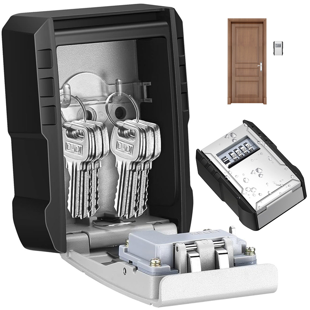 Hidden Door Cover Design, Password Key Box, Commercial Key Box Can 8 Door Keys, Commercial Door Products, Large Capacity, Detachable Hooks, Suitable For Home Garages, Offices
