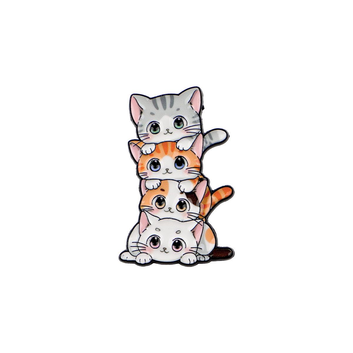 1pc Cute Cat Enamel Pin Lapel Pins Badges On Backpack Brooches For Clothes Women's Brooch Cute Jewelry Accessories Gift