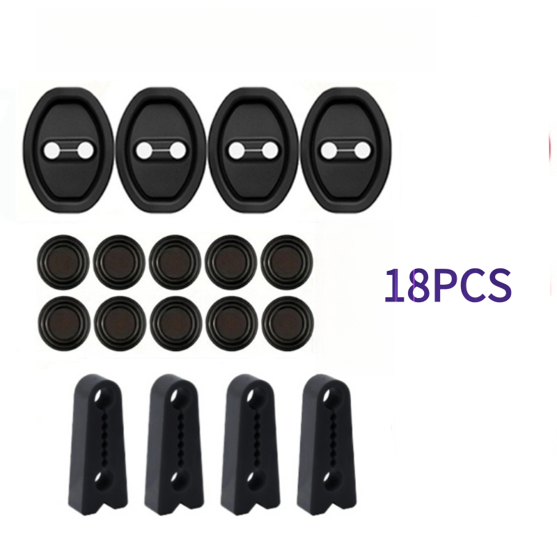 TEMU Car Door Lock Covers, Shock-absorbing Pads, And Sound Insulation Mats, Specifically Designed To Enhance Vehicle Safety And Compatible With