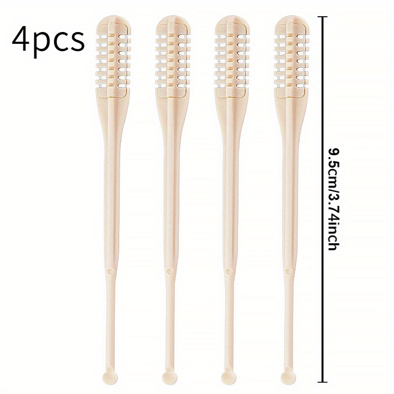 TEMU 4pcs Set Nose Hair Trimmer, Nose Hair Scraper, Nose Hair Cleaner Trimmer, Nose Hair Trimmer Scraper